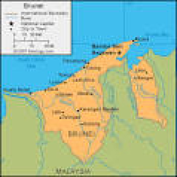 Brunei map