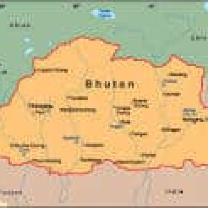 bhutan map