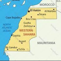 western sahara map