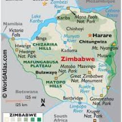 zimbabwe map